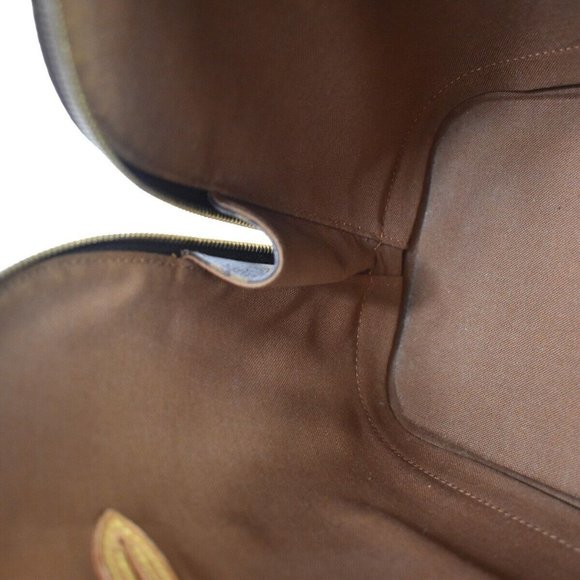 Authentic LOUIS VUITTON LV Logo Alma Hand Bag Monogram Leather Brown France - Picture 4 of 16